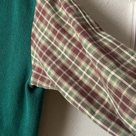 Furst of a king patchwork style long sleeve button from cardigan sweater - Picture 3 of 5